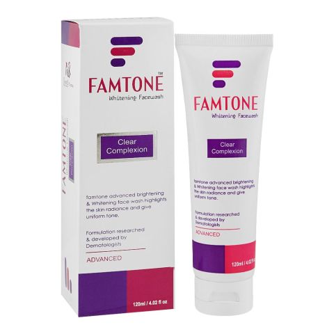 Famtone Whitening Face Wash, For All Skin Types, 120ml