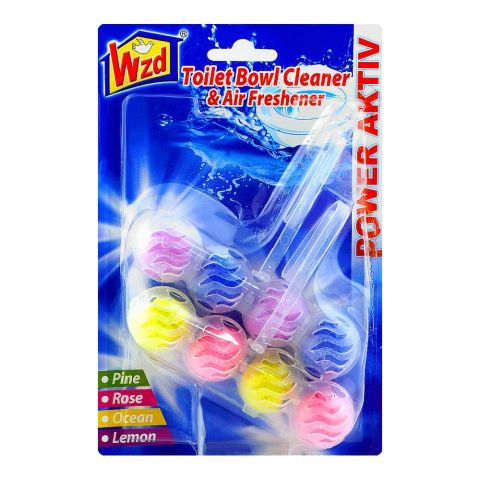 WZD Power Active Hanging Toilet Bowl Cleaner & Air Freshener, 4 Scents, No. 314
