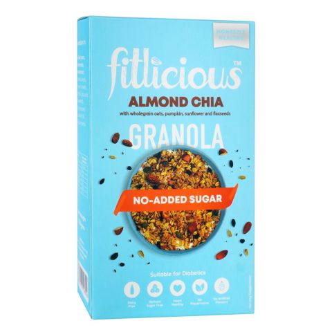 Fitlicious Almond Chia Granola, 100g