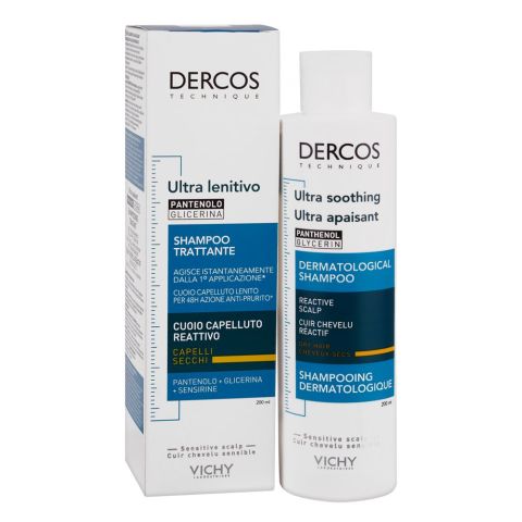 Vichy Dercos Dermo-Soothing Sulfate-Free Shampoo, For Dry Hair, 200ml