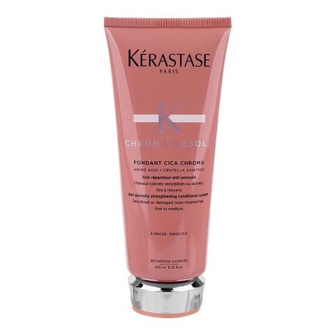 Kerastase Chroma Absolu Fondant Cica Chroma Strengthening Conditioner, For Color Treated Hair, 200ml