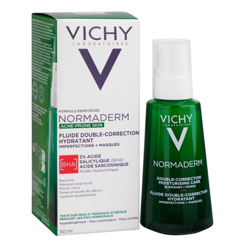 Vichy Normaderm Phytosolution Double-correction Moisturizer, For Oily Acne-Prone Skin, 50ml