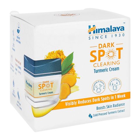 Himalaya Dark Spot Clearing Turmeric Cream With Niacinamide and Glycolic Acid, Paraben Free, 50g