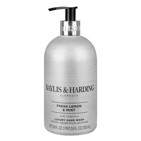 Baylis & Harding Elements Fresh Lemon & Mint Luxury Hand Wash, 500ml