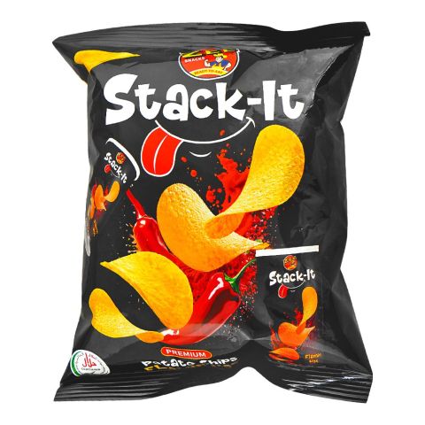 Zee Stack-It Flamin Hot Potato Chips, 62g