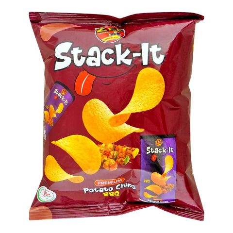 Zee Stack-It BBQ Potato Chips, 62g
