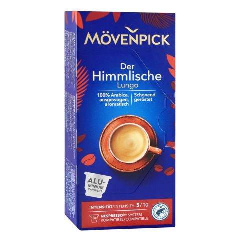 Movenpick Der Himmlische Lungo Coffee Pods, 10-Pods, 55g