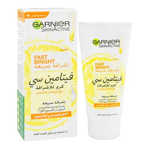 Garnier SkinActive Fast Bright Vitamin C & Lemon Day Cream with UV Filter, 50ml