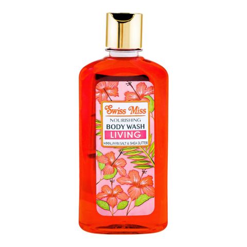 Swiss Miss Living Body Wash with Himalayan Salt & Shea Butter, 440ml