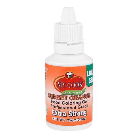 My Cook Sunset Orange Food Coloring Gel, 25g