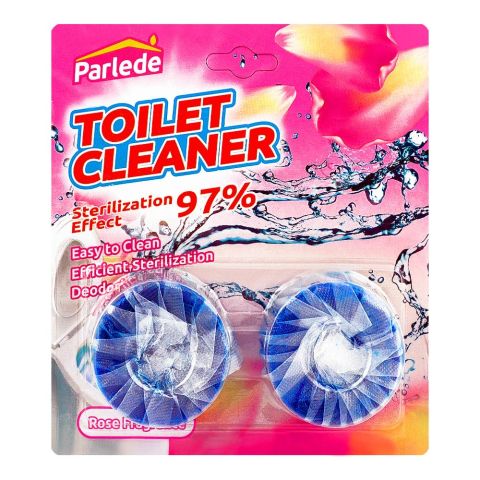 Parlede Flushmatic Toilet Cleaner 97% Rose Fragrance, PLD-007, 2-Pack, 100g