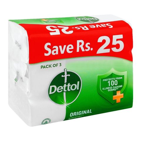 Dettol Original Soap, 110g Each, 3-Pack