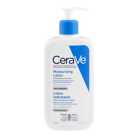 CeraVe Moisturizing Lotion, Lightweight, Non-Greasy Hydration, For Normal to Dry Skin, 355ml