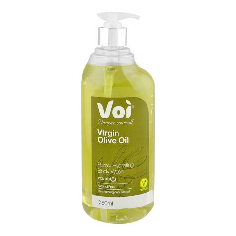 Voi Virgin Olive Oil Purely Hydrating Body Wash with Vitamin E, Alcohol Free, 750ml