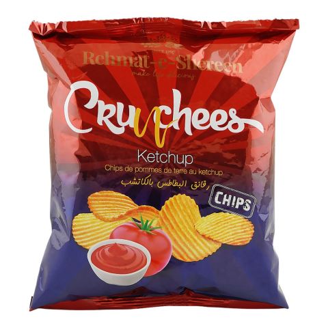 Rehmat-e-Shrereen Crunchees Ketchup Chips, 80g