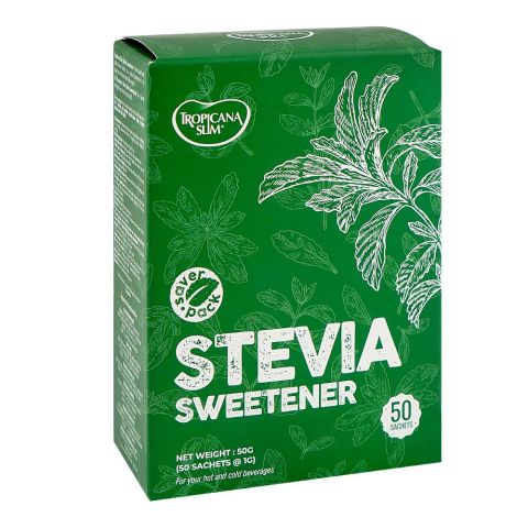 Tropicana Slim Stevia Sweetener Saver Pack, 50-Sachets