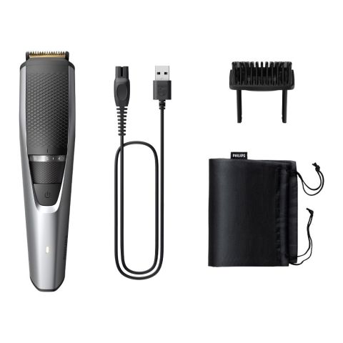 Philips 3000 Series Fast And Precise Beard Trimmer, 0.5-10mm, 90 Min Run, 1 Hour Charge, MT3232