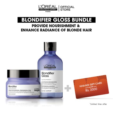 L'Oreal Professionnel Blondifier 300ml Shampoo & 250ml Mask, Bundle Offer