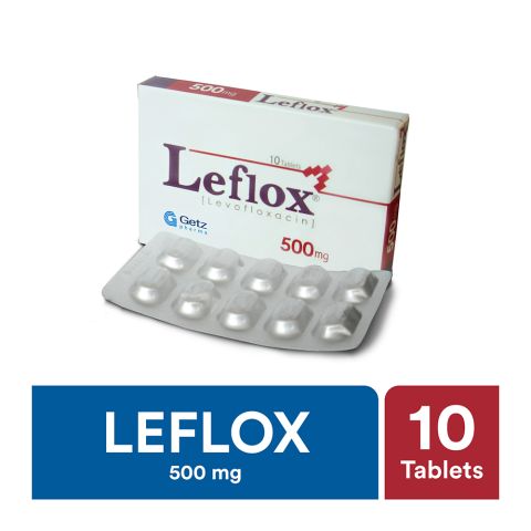 Getz Pharma Leflox Tablet, 500mg, 10-Pack
