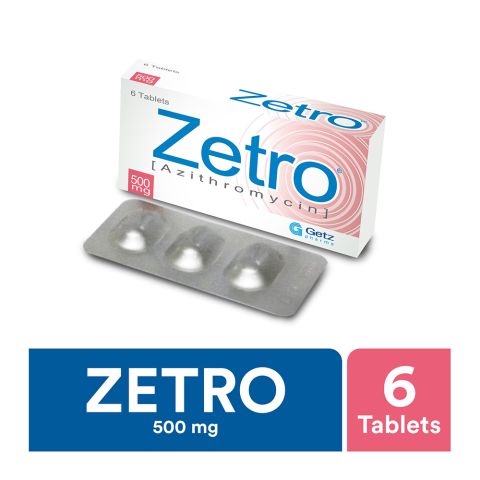 Getz Pharma Zetro Tablet, 500mg, 6-Pack