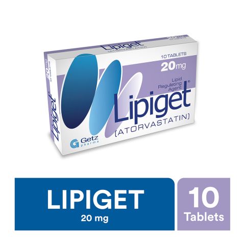 Getz Pharma Lipiget Tablet, 20mg, 10-Pack