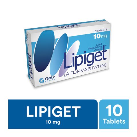 Getz Pharma Lipiget Tablet, 10mg, 10-Pack