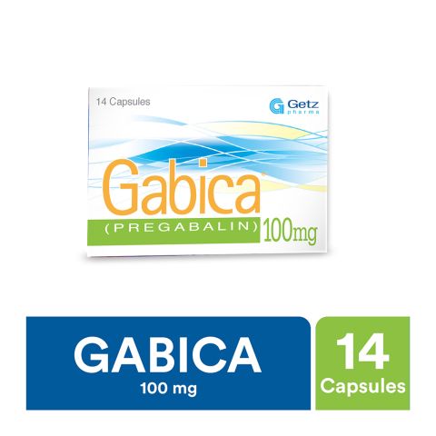 Getz Pharma Gabica Capsule, 100mg, 14-Pack