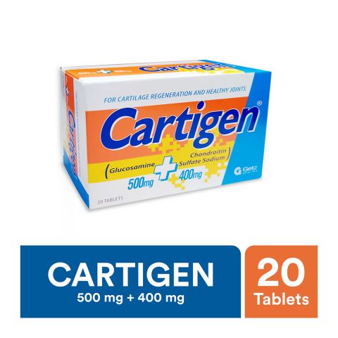 Getz Pharma Cartigen Tablet, 500mg + 400mg, 20-Pack