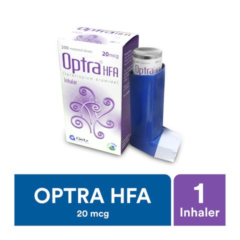Getz Pharma Optra HFA Inhaler, 20mcg, 200 Metered Doses