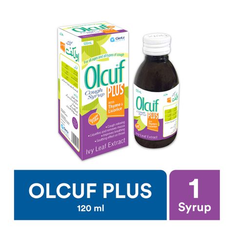 Getz Pharma Olcuf Plus Cough Syrup, 120ml