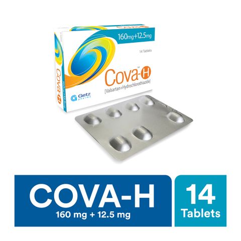 Getz Pharma Cova-H Tablet, 160mg + 12.5mg, 14-Pack