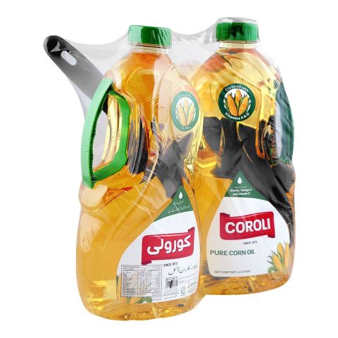 Coroli Corn Oil 2x 1.8 Liters + FREE Frying Pan