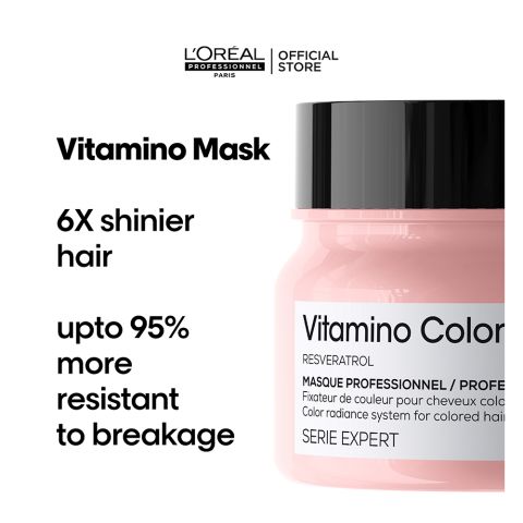 L'Oreal Professionnel Serie Expert Vitamino Color Mask 250 ML - For Color Treated Hair WithÂ Resveratrol