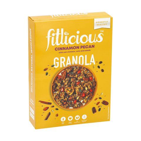 Fitlicious Cinnamon Pecan Granola Cereal, 370g
