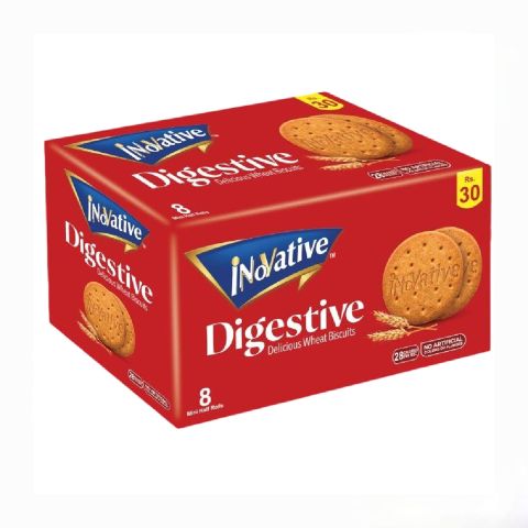 Inovative Digestive Delicious Wheat Biscuits, 8-Pack