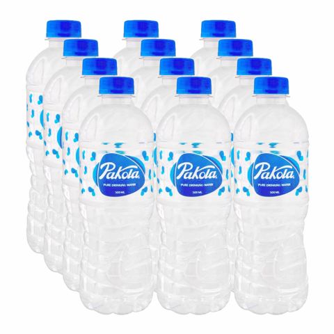 Pakola Mineral Water Bottle, 500ml Each, 12-Pack
