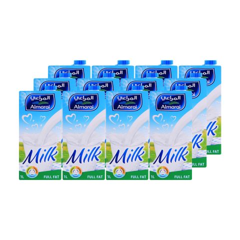 Almarai Full Fat Milk, 1 Liter Each, 12-Pack