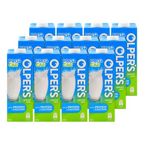 Olper's Procal+ Low Fat Milk, 1000ml Each, 12-Pack