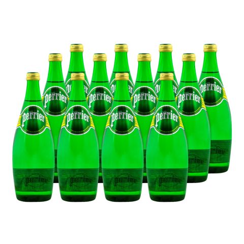 Perrier Sparkling Natural Mineral Water Bottle, 750ml Each, 12-Pack