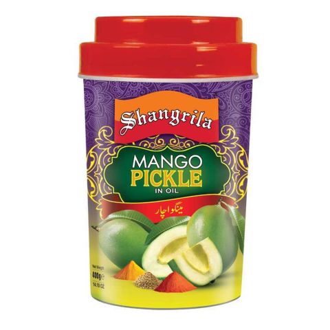 Shangrila Mango Pickle In Oil, Jar, 400g